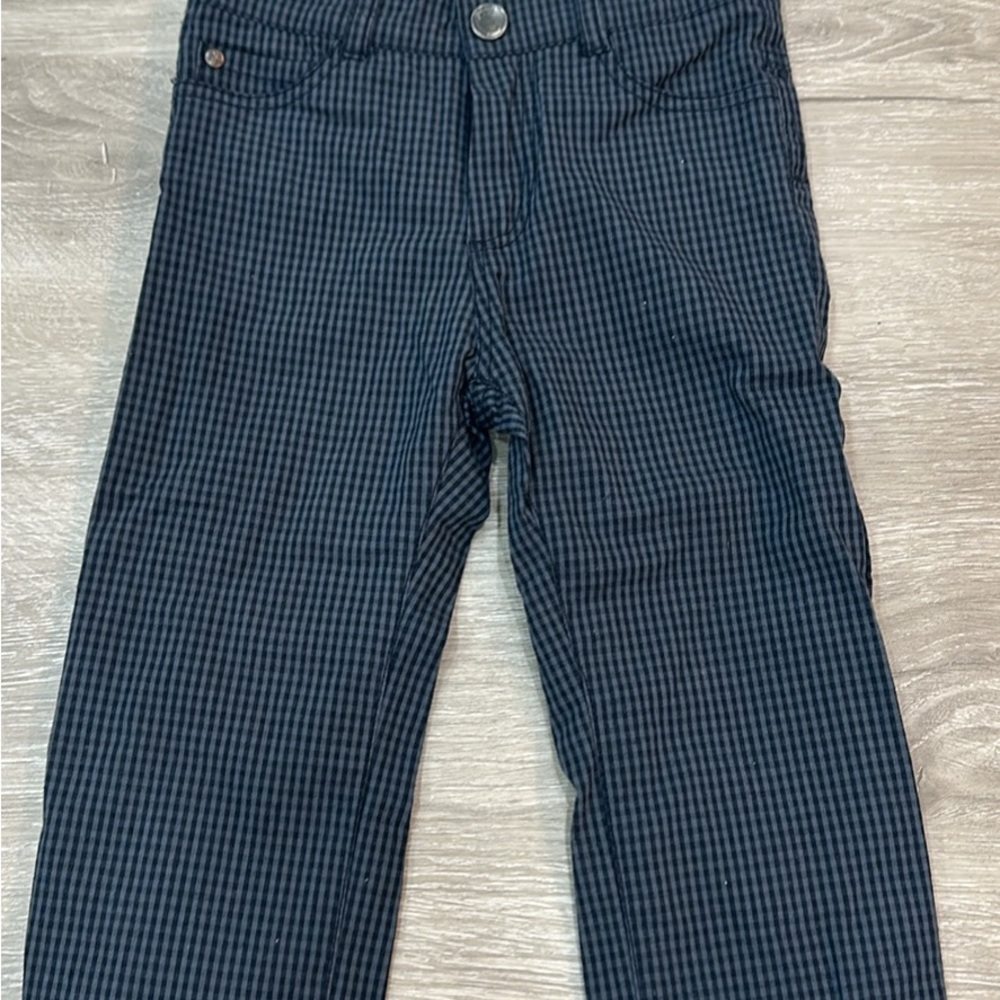 Jacadi Kids Formal Checkered Pants - Blue and Black - Picture 2 of 3